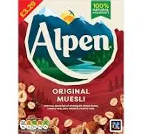 [A29305] Alpen Original Muesli Breakfast Cereal 550g 