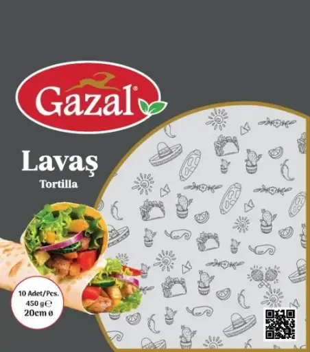 [A29695] Gazal lavas tortilla 10pcs 450g 20cm 